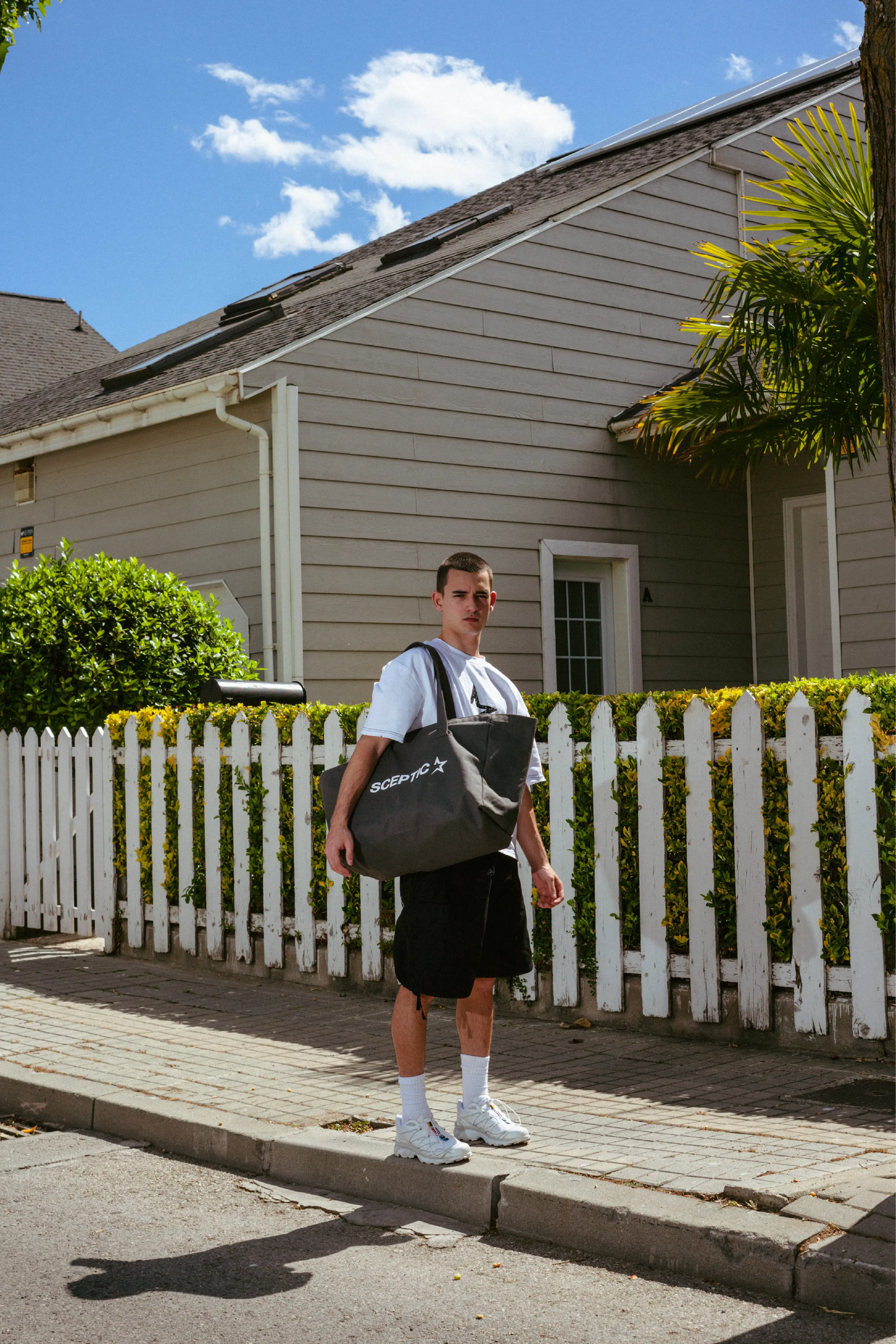 Utility Grey tote bag