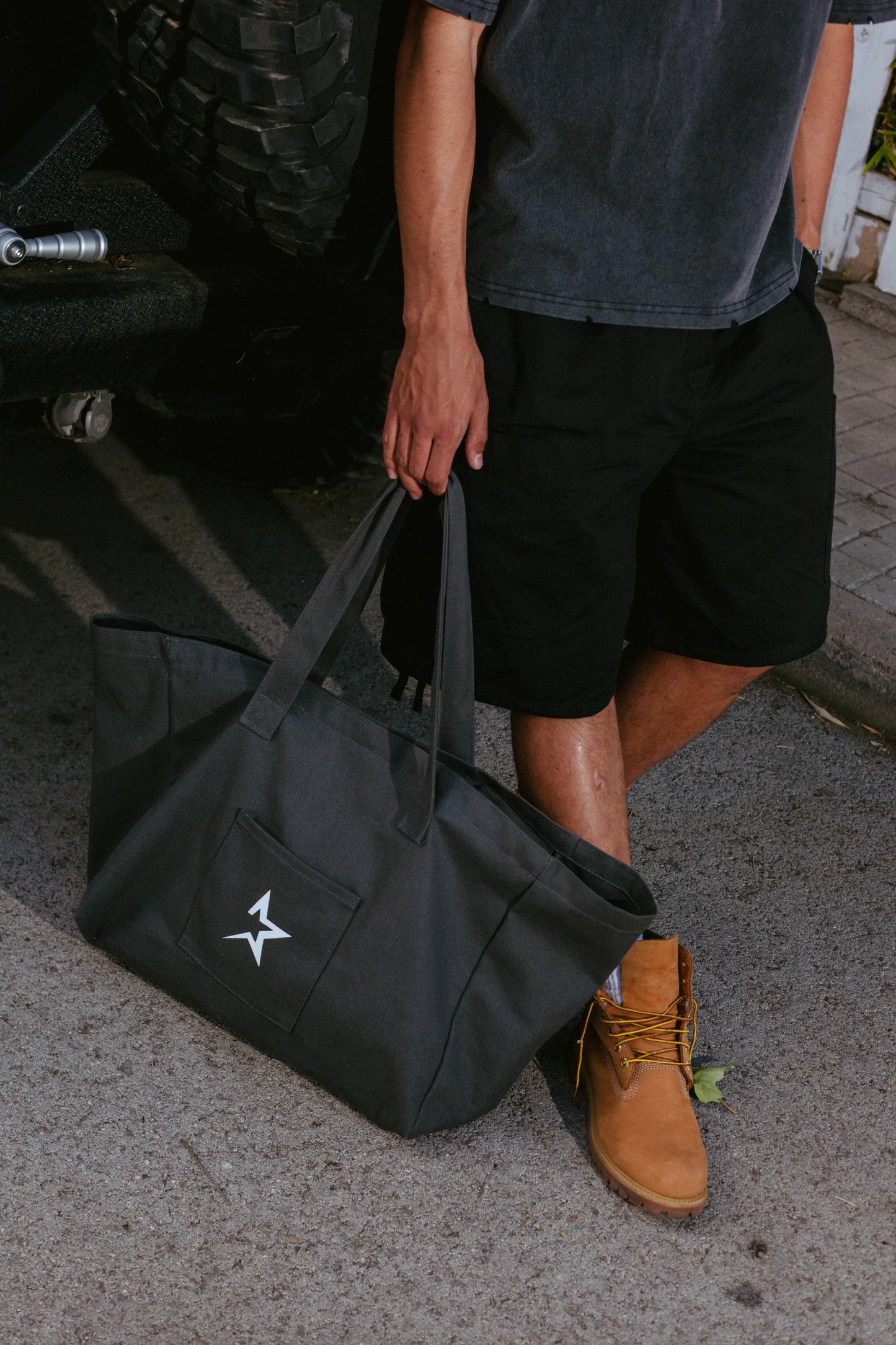 Utility Grey tote bag