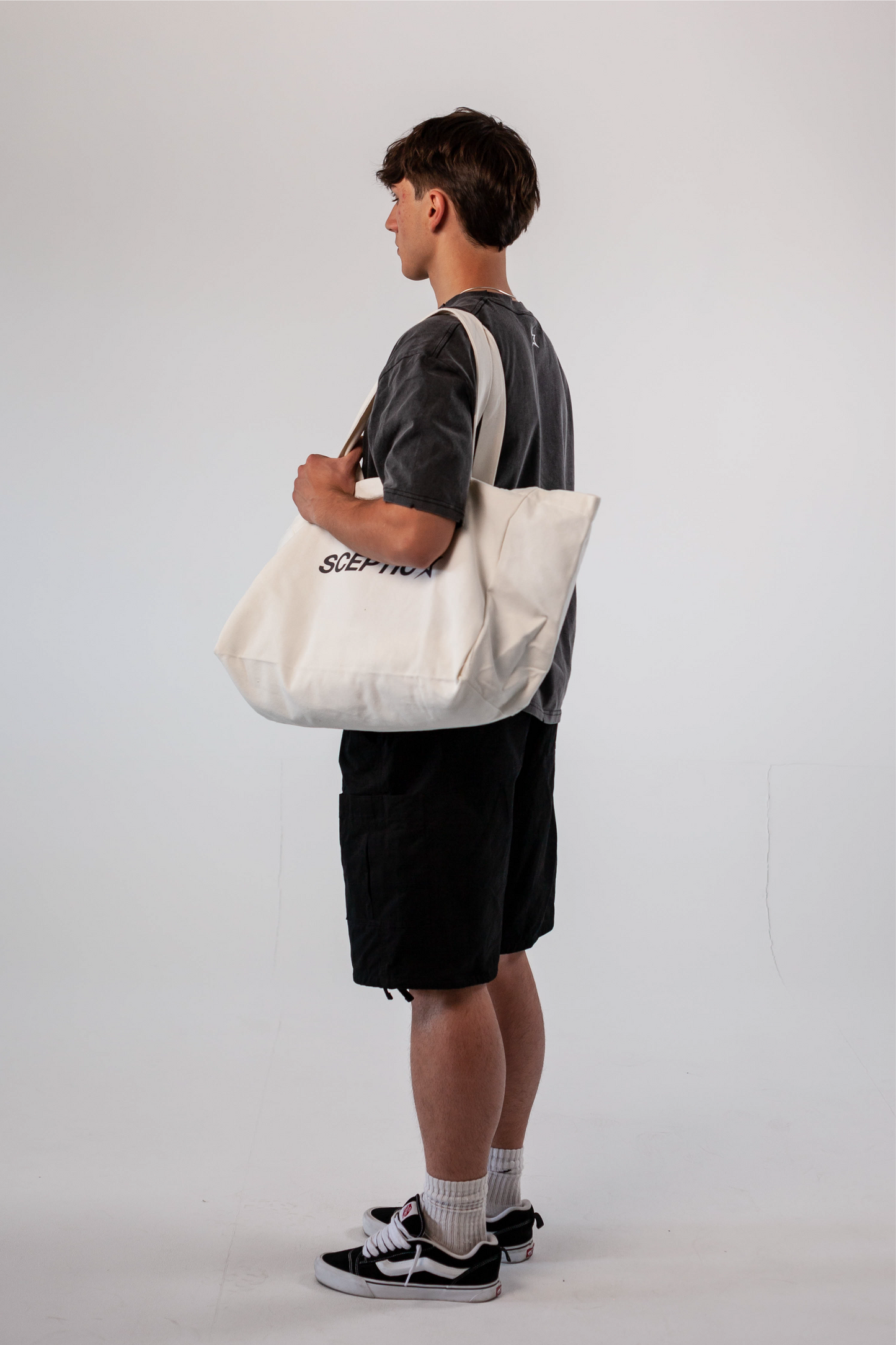 Utility White tote bag